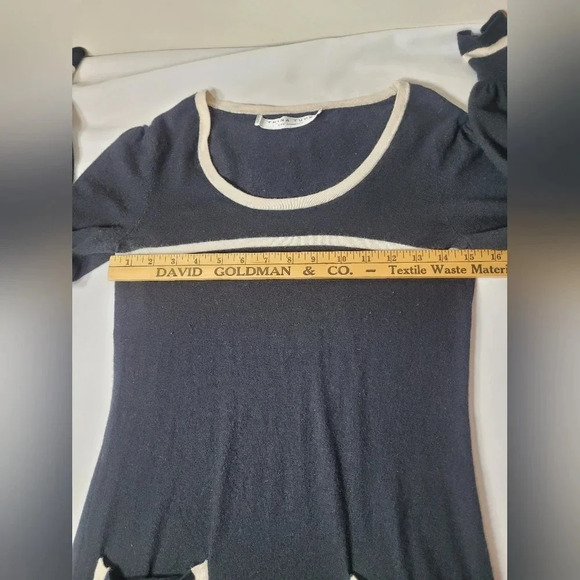 Trina Turk Balloon Sleeve Silk Cashmere Wool Blend Dress sz S - Picture 5 of 10